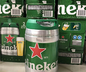 Bia Heineken bom 5 lít